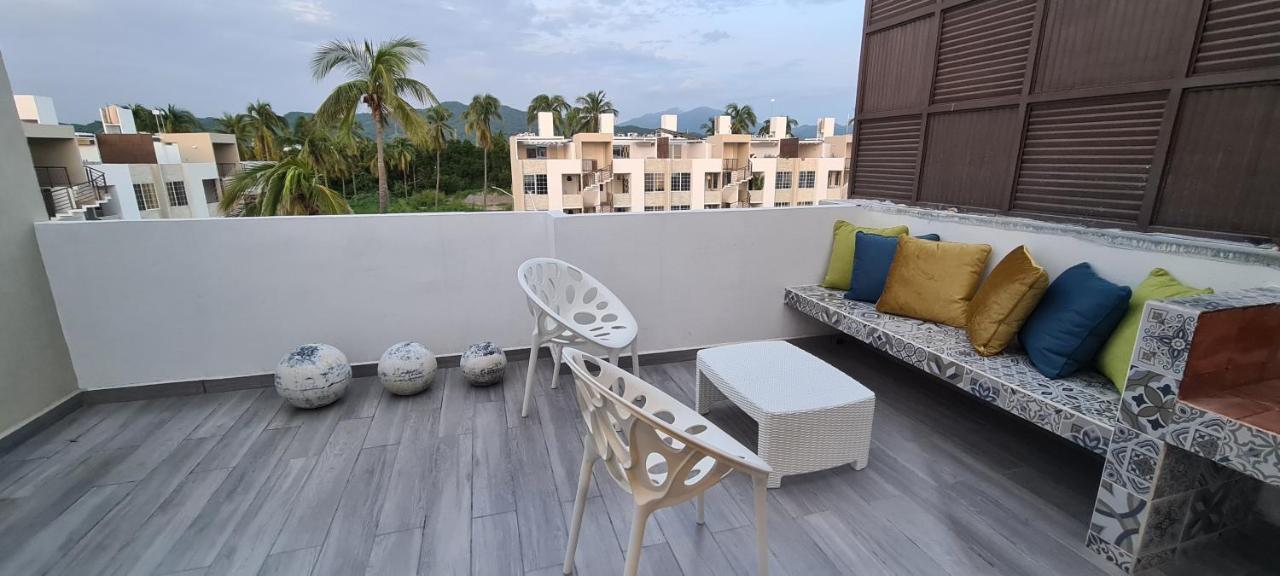 Penthouse Con Roof Garden, Experiencia Sin Igual. Leilighet Manzanillo Eksteriør bilde